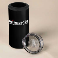 Minnesota Human Decency and Hotdish 4 in 1 Can Cooler Tumbler MN Nice Social Justice and Human Rights