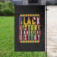 Black History is American History Garden Flag Patriotic African Pride