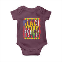 Black History is American History Baby Onesie Patriotic African Pride
