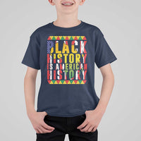 Black History is American History T Shirt For Kid Patriotic African Pride