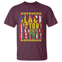 Black History is American History T Shirt Patriotic African Pride