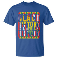 Black History is American History T Shirt Patriotic African Pride