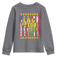 Black History is American History Youth Sweatshirt Patriotic African Pride