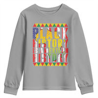 Black History is American History Youth Sweatshirt Patriotic African Pride