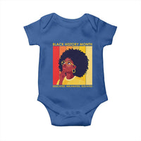 Black History Month Afro Woman Baby Onesie Educated Melanated Elevated African American Empowerment
