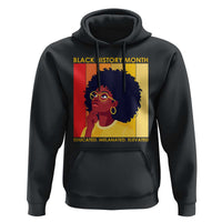 Black History Month Afro Woman Hoodie Educated Melanated Elevated African American Empowerment