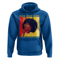 Black History Month Afro Woman Hoodie Educated Melanated Elevated African American Empowerment