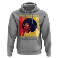 Black History Month Afro Woman Hoodie Educated Melanated Elevated African American Empowerment