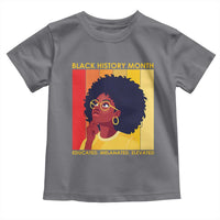 Black History Month Afro Woman Toddler T Shirt Educated Melanated Elevated African American Empowerment
