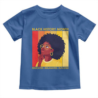 Black History Month Afro Woman Toddler T Shirt Educated Melanated Elevated African American Empowerment