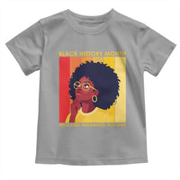 Black History Month Afro Woman Toddler T Shirt Educated Melanated Elevated African American Empowerment