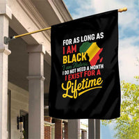 I Am Black History I Exist for a Lifetime Garden Flag Black Pride African American Empowerment