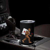 Funny Valentine Bigfoot with Heart Sack Bag Tumbler Cup Romantic Sasquatch Love Letter Valentines Day