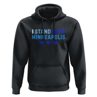 I Stand With Minneapolis Hoodie Blue Heart Solidarity Support Minnesota Strong