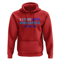 I Stand With Minneapolis Hoodie Blue Heart Solidarity Support Minnesota Strong