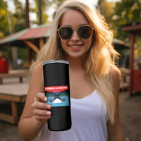Chinga La Migra Red Eye Laser Loon Skinny Tumbler Political Resist Ice Minnesota Protest