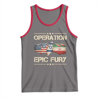 Operation Epic Fury USA Israel Tank Top Patriotic Military Peace Through Strength