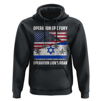Operation Epic Fury Lions Roar Hoodie USA Israel Flag Freedom Defense