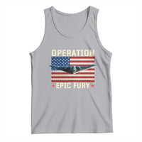 Operation Epic Fury Stealth Bomber American Flag Tank Top Powerful B2 Spirit USA Military Pride