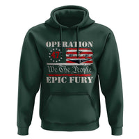 Operation Epic Fury We The People 47 Patriotic Flag Hoodie B2 Spirit Constitutional Freedom Statement