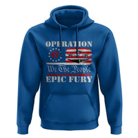 Operation Epic Fury We The People 47 Patriotic Flag Hoodie B2 Spirit Constitutional Freedom Statement