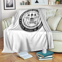 Operation Epic Fury USA Military Seal Throw Blanket Patriotic Air Power Aviation Tribute