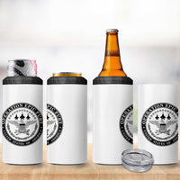 Operation Epic Fury USA Military Seal 4 in 1 Can Cooler Tumbler Patriotic Air Power Aviation Tribute