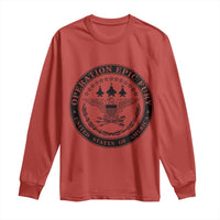 Operation Epic Fury USA Military Seal Long Sleeve Shirt Patriotic Air Power Aviation Tribute