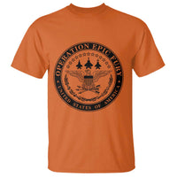 Operation Epic Fury USA Military Seal T Shirt Patriotic Air Power Aviation Tribute