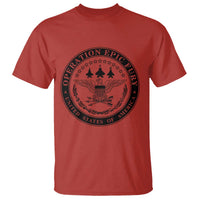 Operation Epic Fury USA Military Seal T Shirt Patriotic Air Power Aviation Tribute