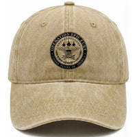 Operation Epic Fury USA Military Seal Washed Cotton Baseball Cap Patriotic Air Power Aviation Tribute