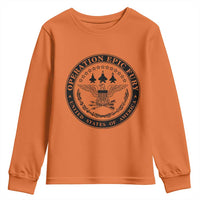 Operation Epic Fury USA Military Seal Youth Sweatshirt Patriotic Air Power Aviation Tribute