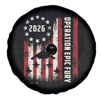 Operation Epic Fury 2026 American Flag Bomber Spare Tire Cover B2 Spirit Patriotic Air Dominance