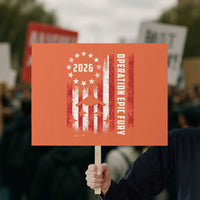 Operation Epic Fury 2026 American Flag Bomber Protest Sign B2 Spirit Patriotic Air Dominance