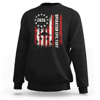 Operation Epic Fury 2026 American Flag Bomber Sweatshirt B2 Spirit Patriotic Air Dominance