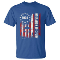 Operation Epic Fury 2026 American Flag Bomber T Shirt B2 Spirit Patriotic Air Dominance