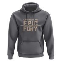 Operation Epic Fury Stealth Bomber Silhouette Hoodie Patriotic B2 Spirit Aviation Statement