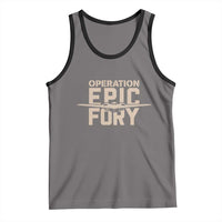 Operation Epic Fury Stealth Bomber Silhouette Tank Top Patriotic B2 Spirit Aviation Statement