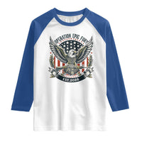 Operation Epic Fury Patriotic Eagle Crest Est 2026 Raglan Shirt American Strength Freedom