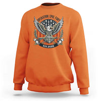 Operation Epic Fury Patriotic Eagle Crest Est 2026 Sweatshirt American Strength Freedom