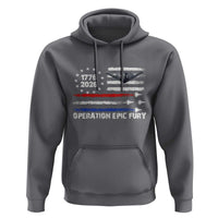 Operation Epic Fury 1776 2026 American Flag Aviation Hoodie Freedom Anniversary Statement