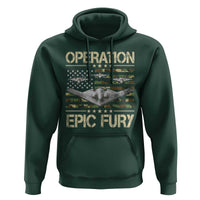 Operation Epic Fury Camo American Flag Hoodie B12 Spirit Stealth Bomber Formation Patriotic Air Power