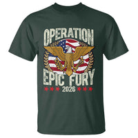 Operation Epic Fury 2026 Patriotic Eagle Crest T Shirt American Strength and Freedom