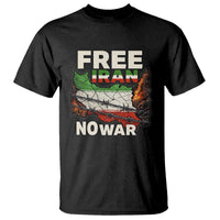 Free Iran No War Protest Graphic T Shirt Barbed Wire Freedom Human Rights Solidarity