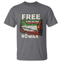 Free Iran No War Protest Graphic T Shirt Barbed Wire Freedom Human Rights Solidarity