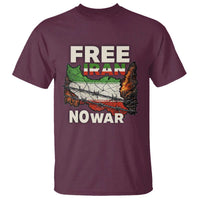 Free Iran No War Protest Graphic T Shirt Barbed Wire Freedom Human Rights Solidarity