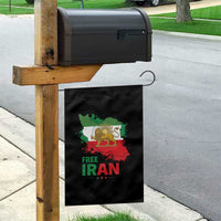 Free Iran Lion And Sun Map Graphic Garden Flag Persian Heritage Freedom Support