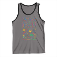 No War On Iran Colorful Peace Graphic Tank Top Retro Anti War Protest
