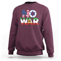 No War USA Israel Iran Flags Sweatshirt Anti War Protest Political Statement