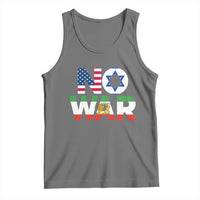 No War USA Israel Iran Flags Tank Top Anti War Protest Political Statement